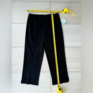 Ming Wang Black Casual ankle pant  with Straight Leg Design